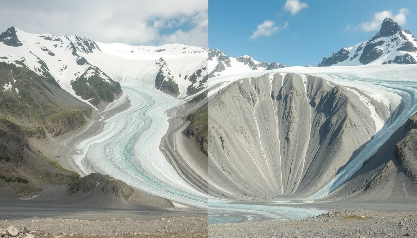 evolution mer de glace