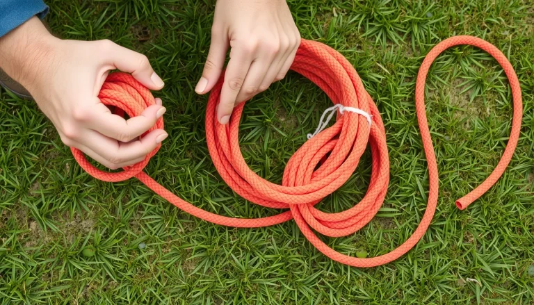 Comment lover une corde : techniques de rangement et de stockage
