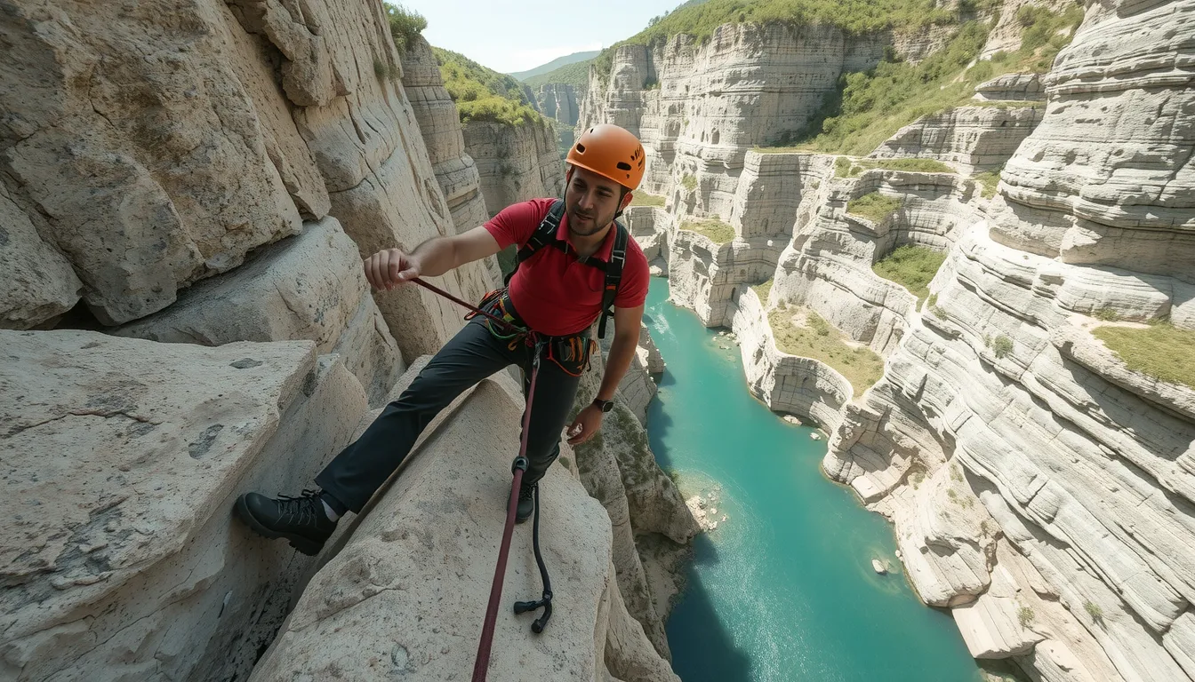 Escalade dans le Verdon